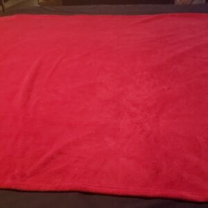 Luxurious Red Throw